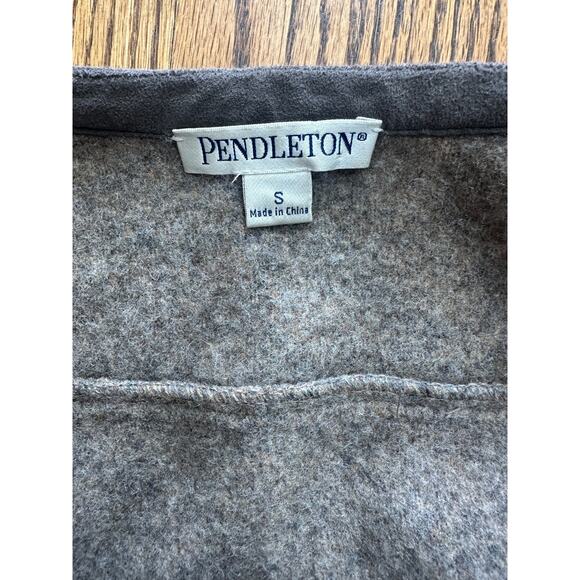 Pendleton Women’s Wool Zip Jacket Blazer Gray Coat Small Classic Workwear - Picture 7 of 9